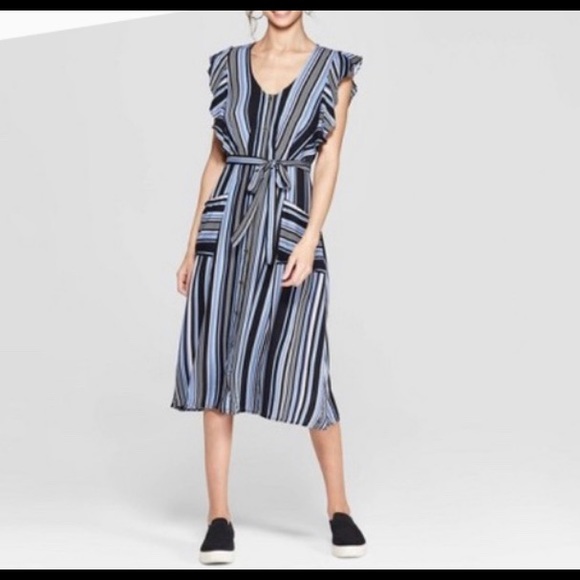 Xhilaration Dresses & Skirts - Xhilaration Striped Midi Dress